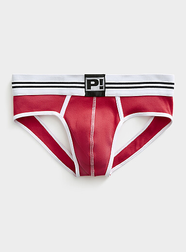 Le slip suspensoir c&ocirc;tel&eacute; Round2 Coton