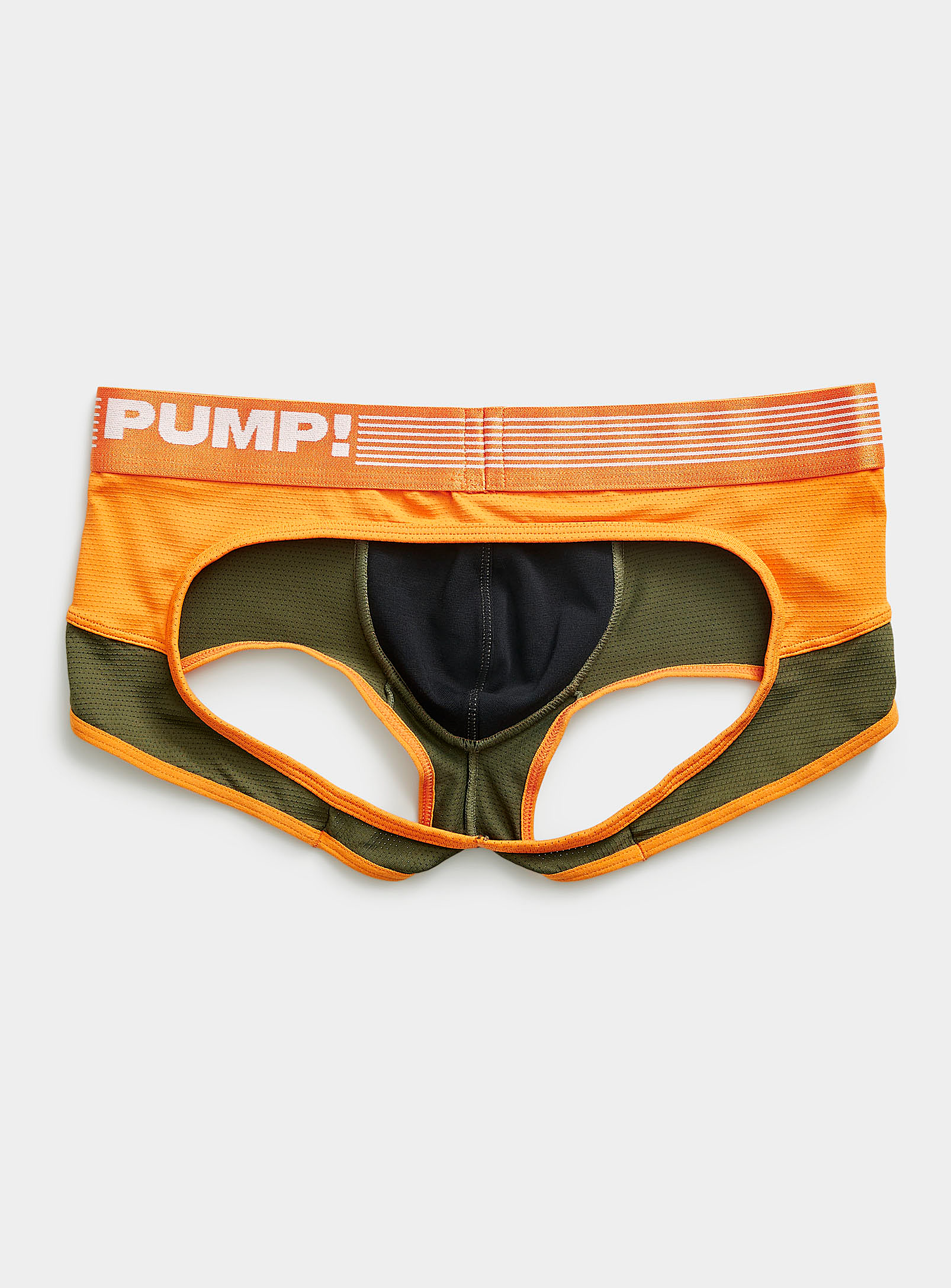 Pump! - Le boxeur court Squad orange et vert
