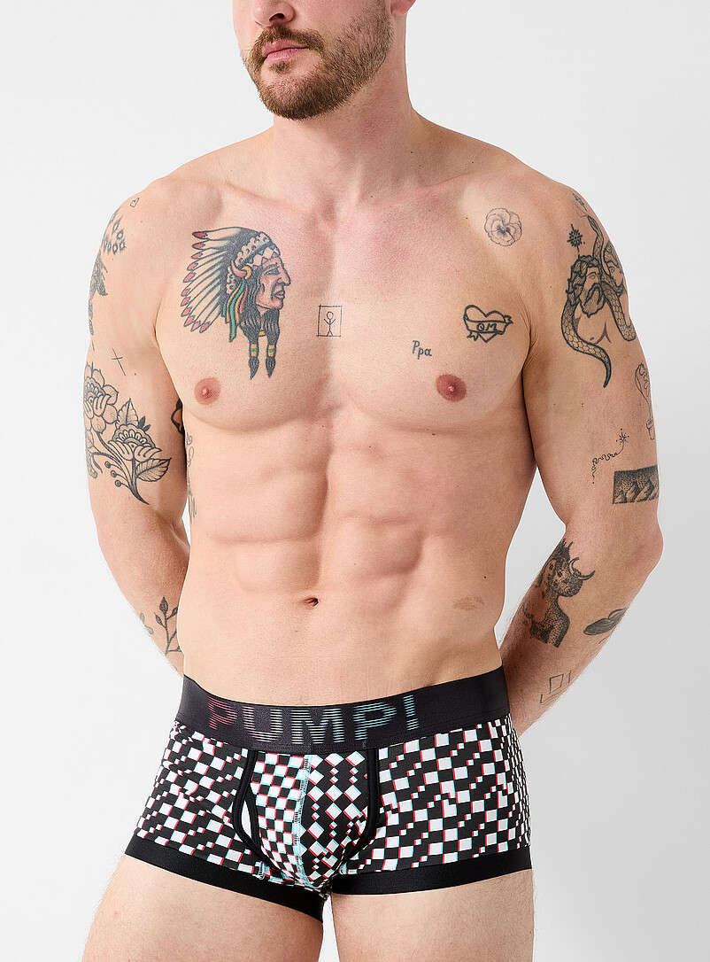 3" Check Illusion Trunk Cotton