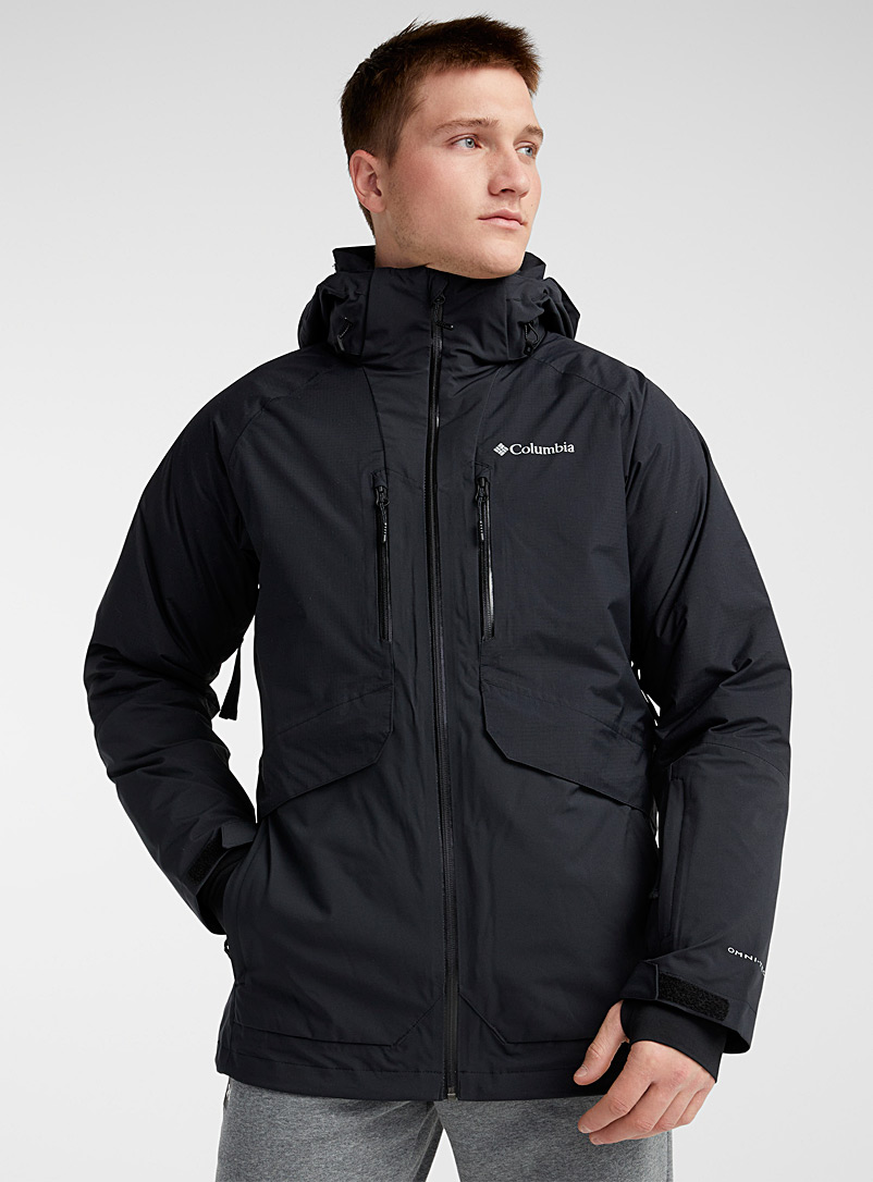 Columbia Black Aerial Ascender 3-in-1 coat Regular fit for men