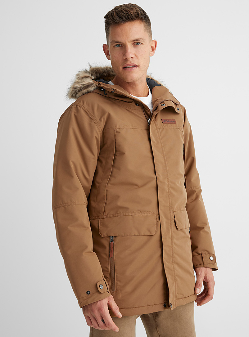 Columbia Light Brown South Canyon down parka for men