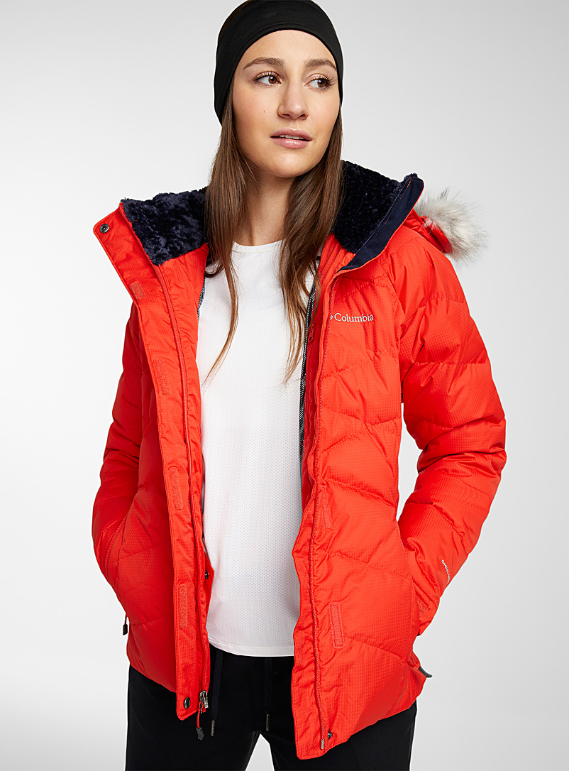 Columbia Red Lay D cocoon neck coat Active fit for women