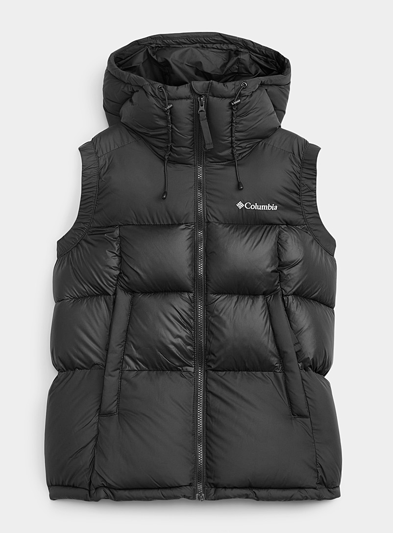 Columbia Black Pike Lake quilted hooded jacket Semi-slim fit for women