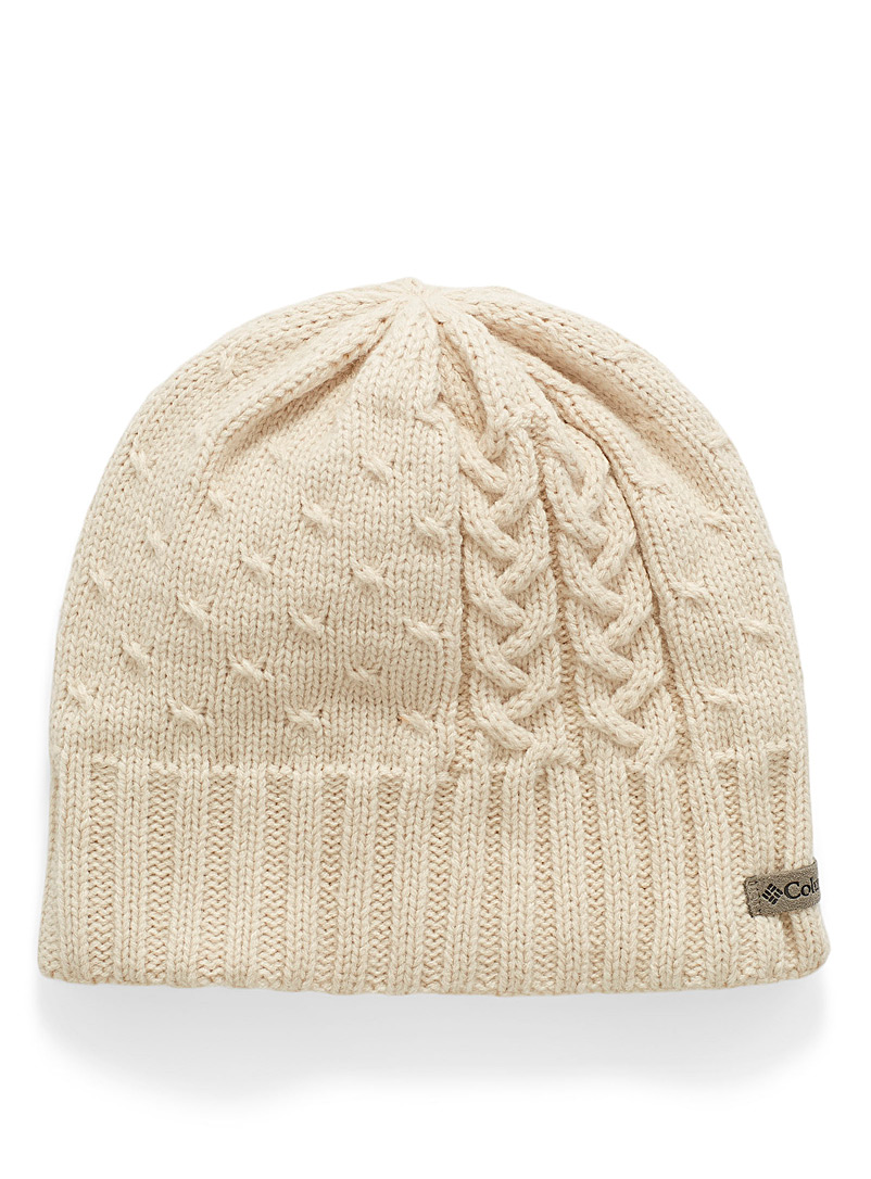 Columbia Ivory White Mini-cable tuque for women