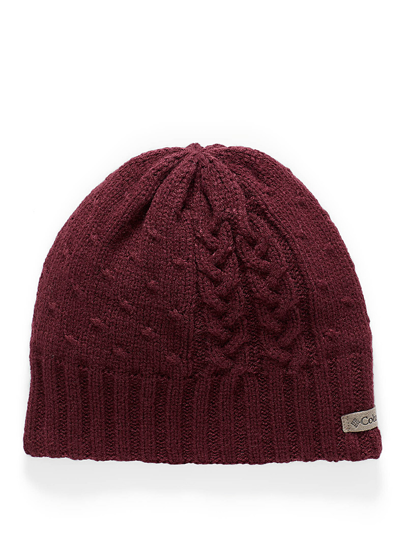 Columbia Ruby Red Mini-cable tuque for women