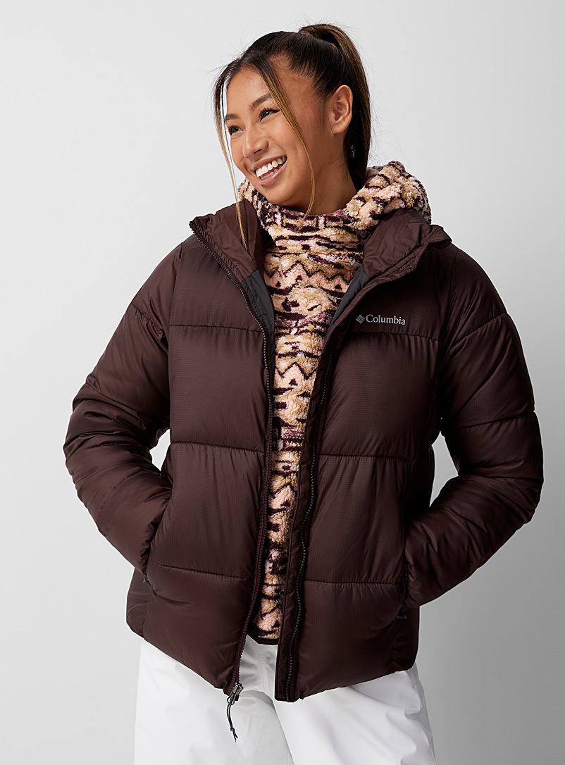 Columbia Dark Brown Puffect puffer coat Regular fit for women
