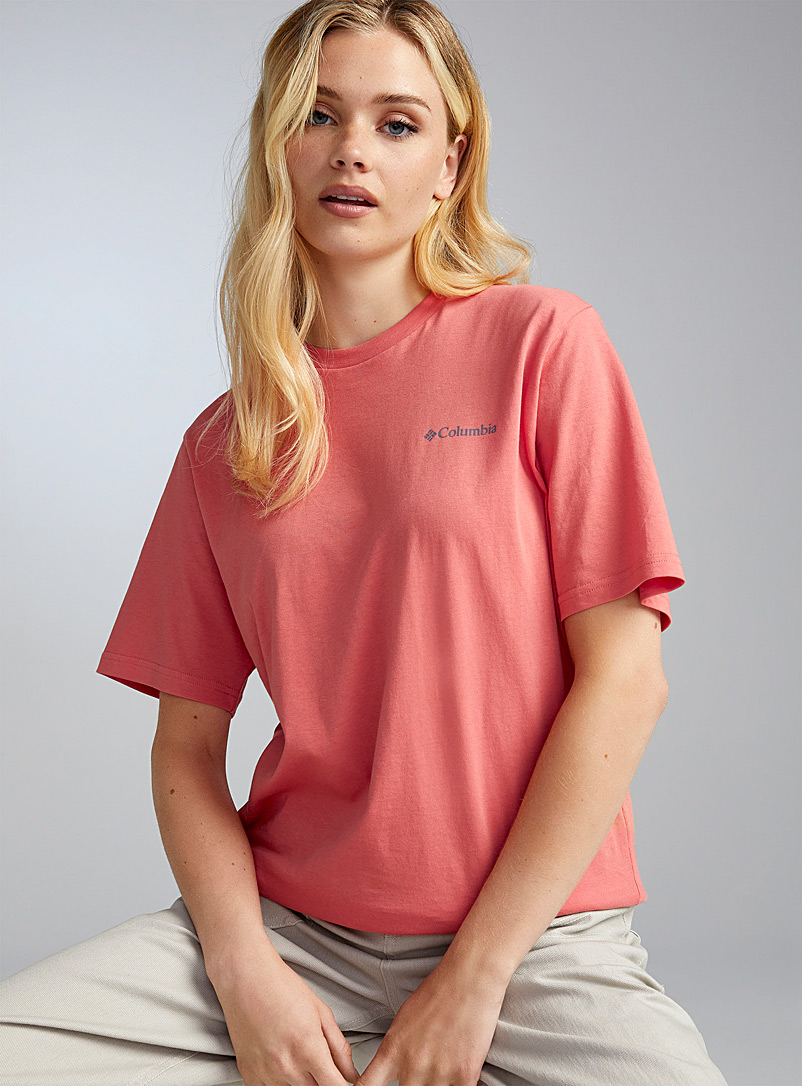 Columbia Peach Two-logo T-shirt for women