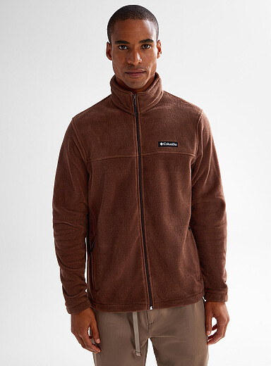 Columbia Chocolate/Espresso Steens Mountain zip fleece jacket for men