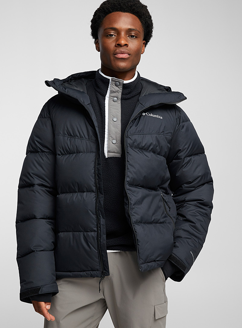 Columbia Black Iceline Ridge puffer Relaxed fit for men
