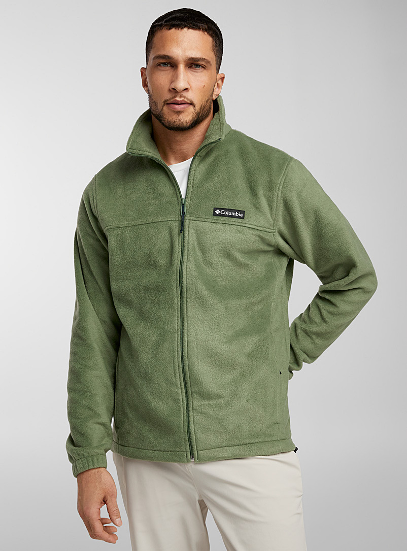 Columbia Green Steens Mountain zip fleece sweatshirt for men