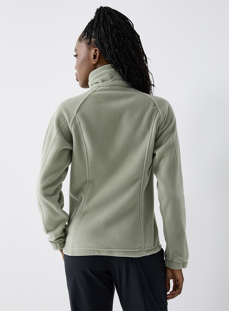 Columbia: La veste polaire zipp&eacute;e Benton Vert pour femme