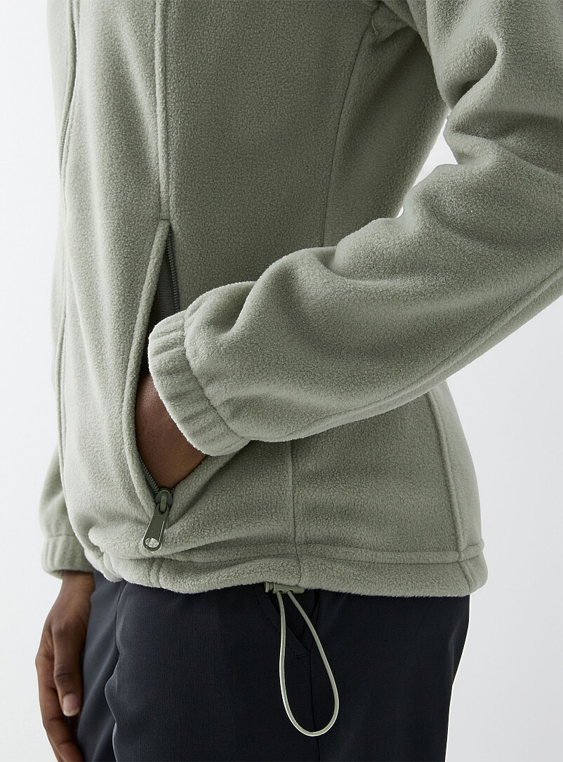 Columbia: La veste polaire zipp&eacute;e Benton Vert pour femme