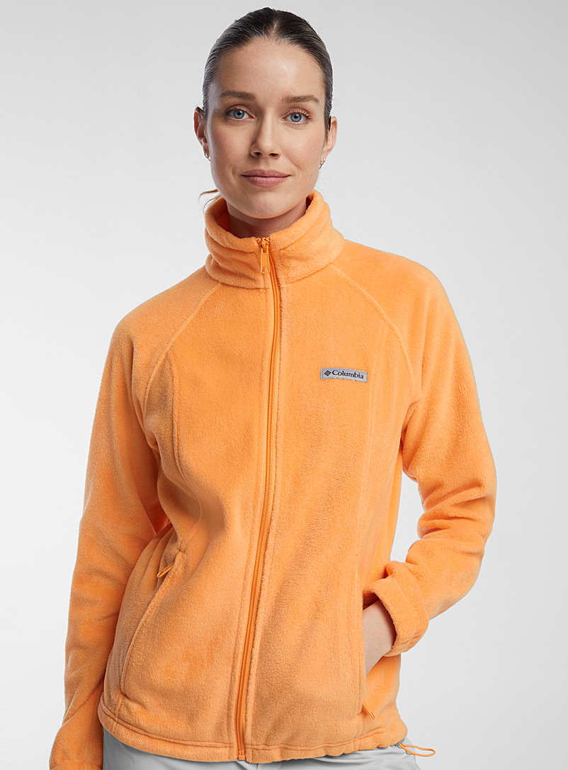 Columbia Tangerine Benton zip-up polar fleece jacket for women