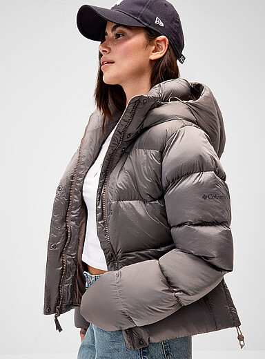 Columbia Taupe Amaze Puff puffer jacket for women