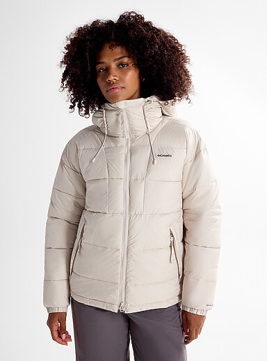 Columbia Ivory/Cream Beige Pike Lake III puffer coat for women