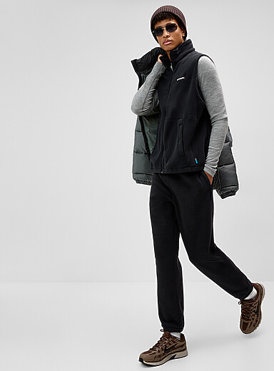 Columbia Black Timber Crest polar fleece joggers for men