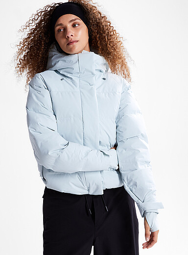 Columbia: Le manteau isolant matelass&eacute; duvet Roffe Ridge Vert p&acirc;le pour femme