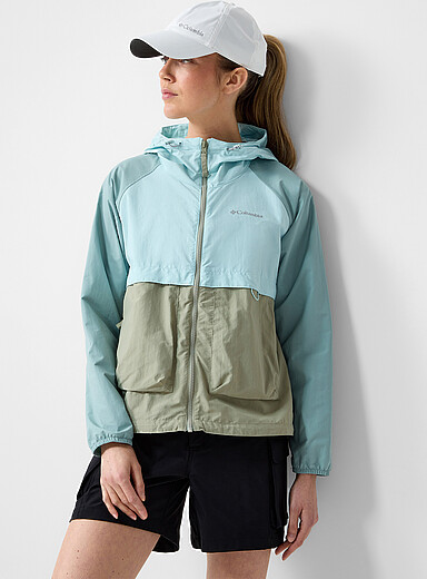 Spire Valley colour-block stretch windbreaker jacket