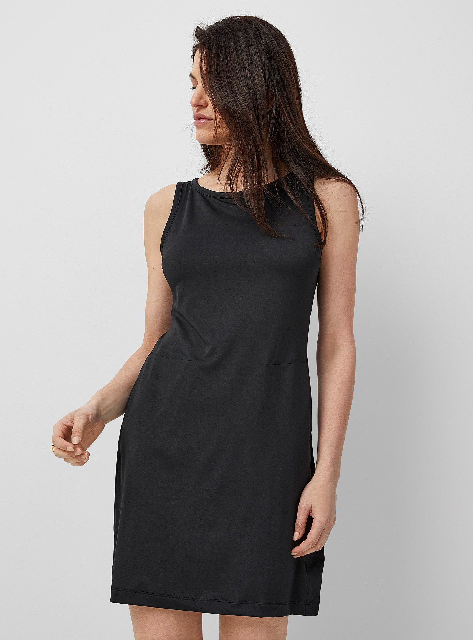 Columbia Chill River Silky Jersey Dress In Black