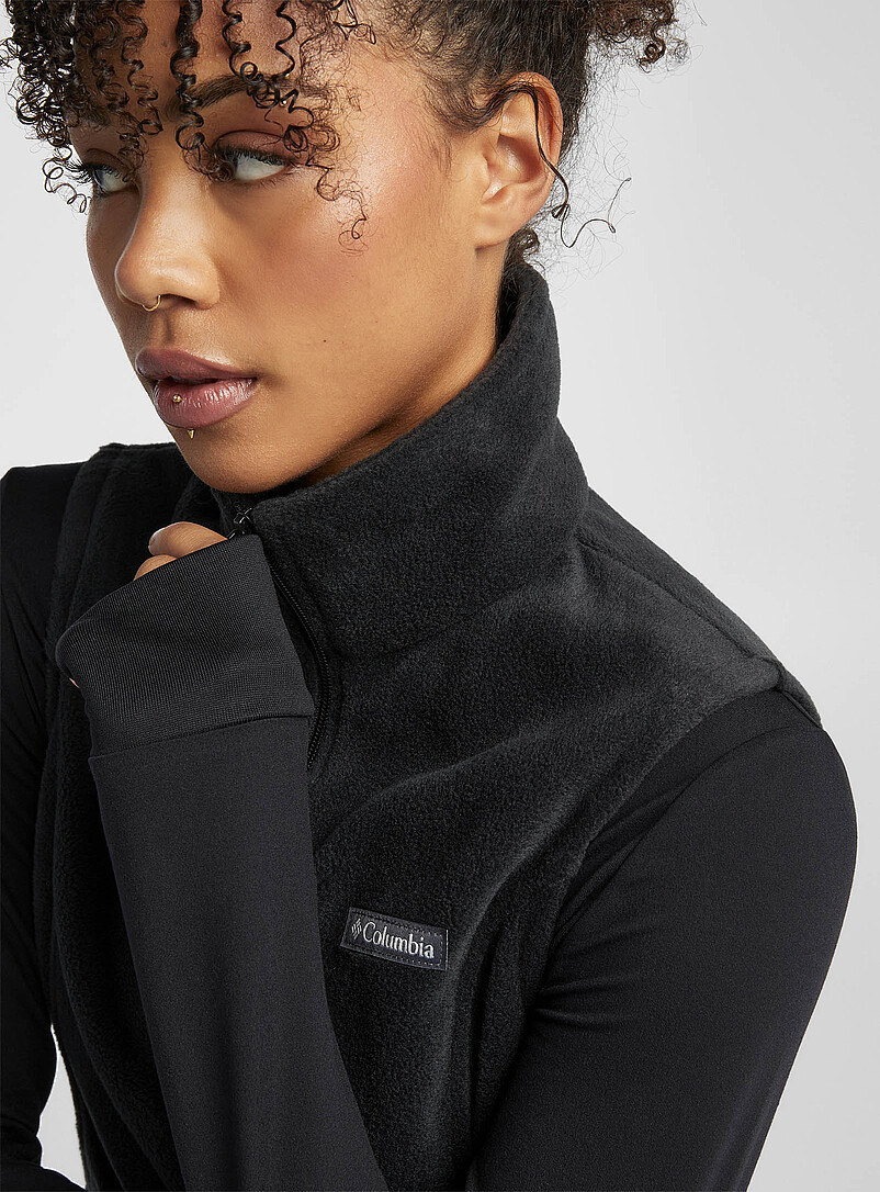 Benton zip-up polar fleece sleeveless jacket product image 2