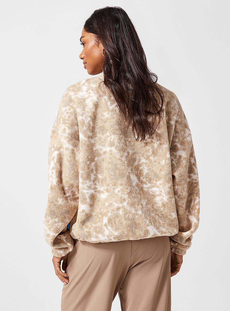Timber Meadow patterned polar fleece jacket product image 2