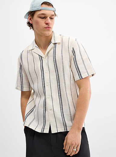 La chemise cabana ray&eacute;e natt&eacute;
