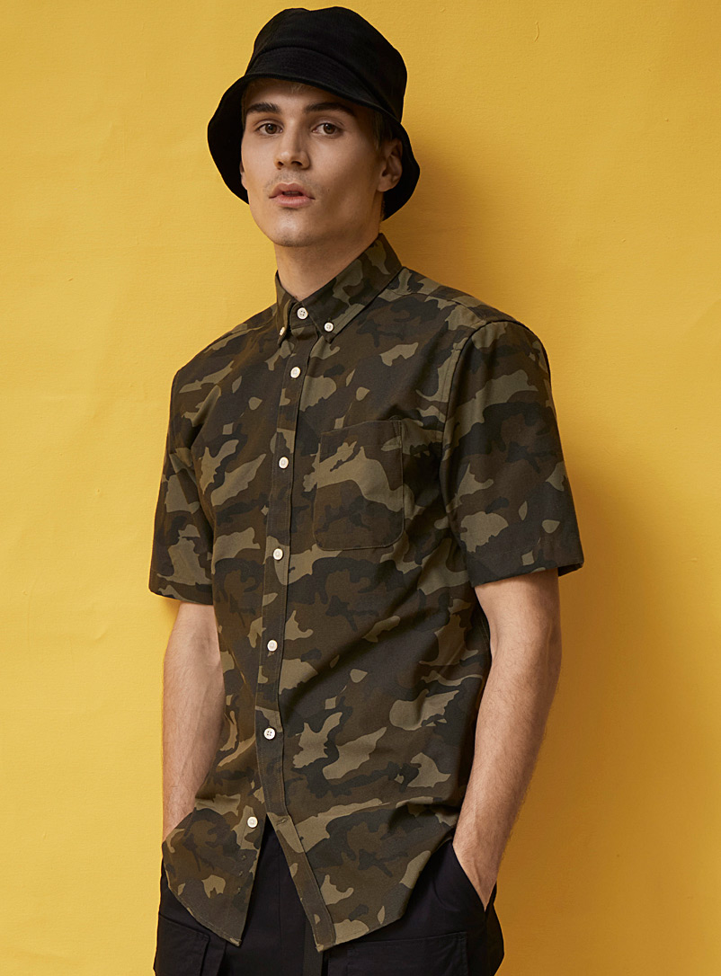 Camo Oxford shirt | Djab | Shop Men's 