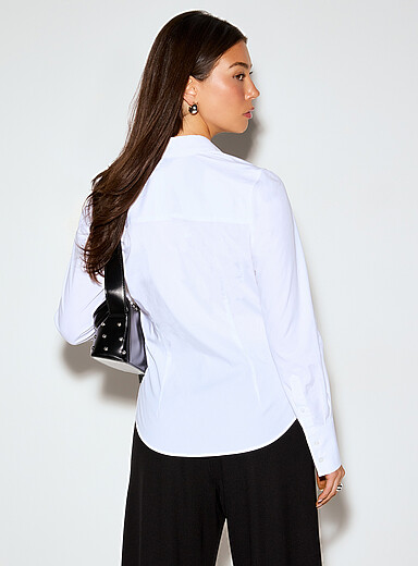 Organic cotton fitted shirt product image 3