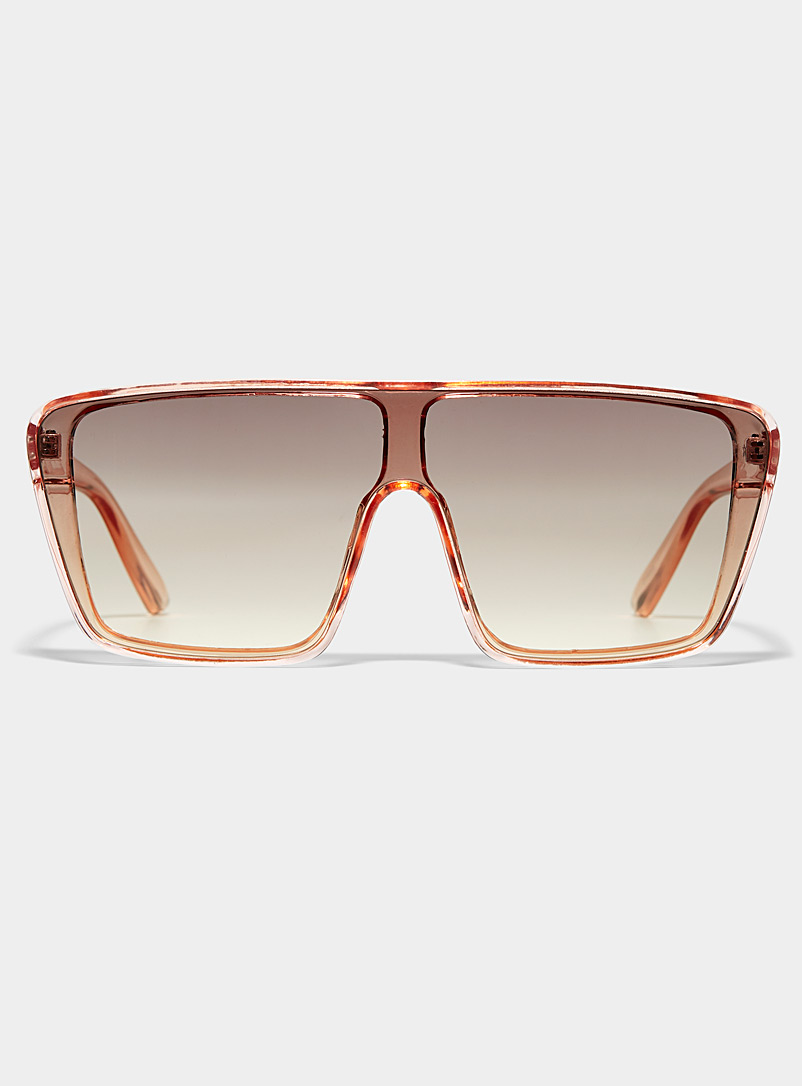 Simons Pink Galaxy oversized square sunglasses for women