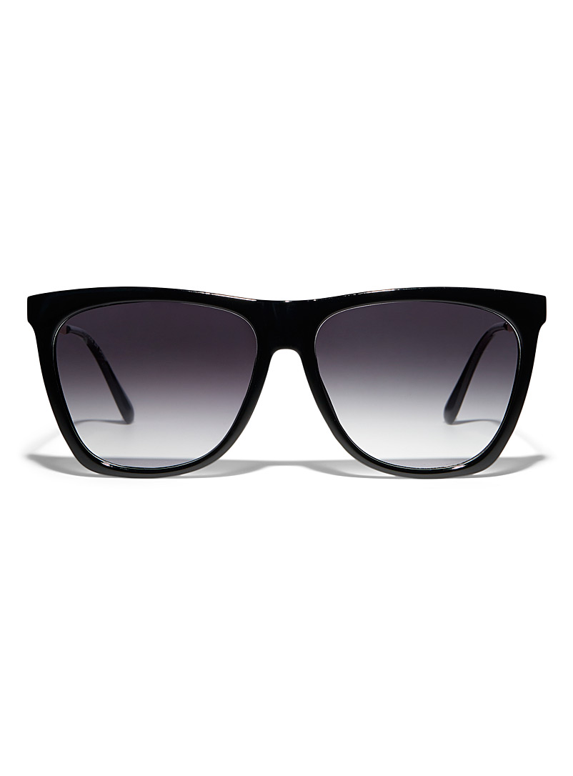 Simons Black Game Changer rectangular sunglasses for women