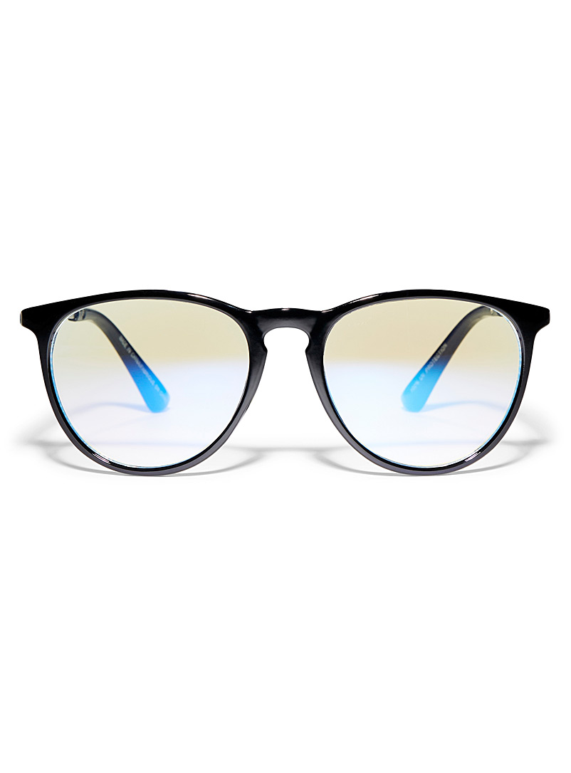 Simons Black Round Harvard Yard blue light blocking glasses for women