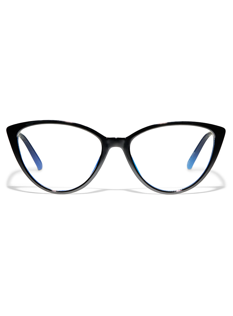 Simons: Les lunettes œil de chat anti-lumière bleue Lizzie Noir pour femme