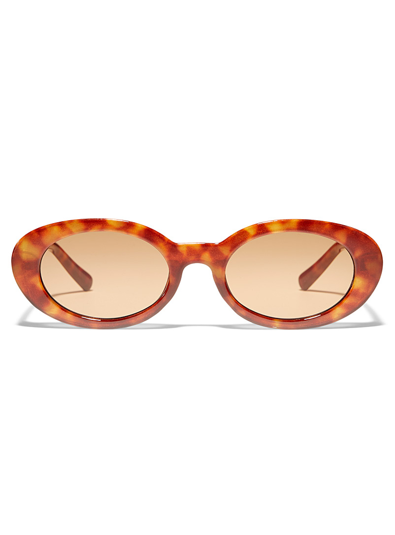 Simons: Les lunettes de soleil ovales Tycoon Toast pour femme