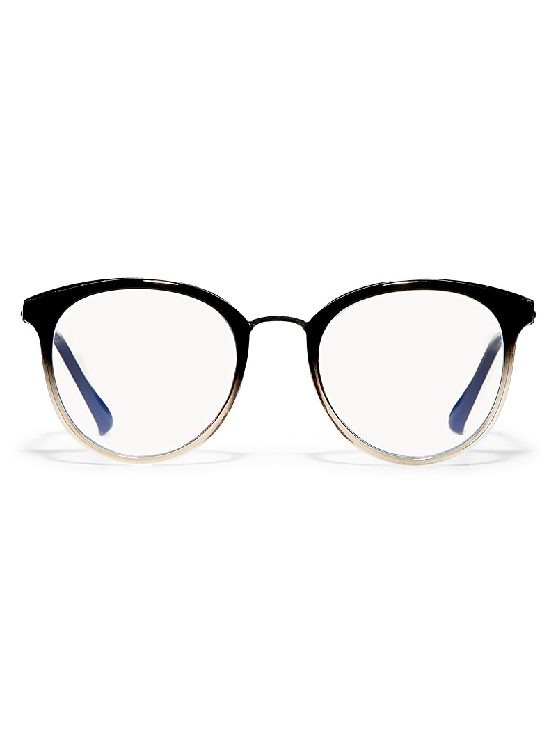 Simons: Les lunettes anti-lumière bleue Erica Brun pâle-taupe pour femme