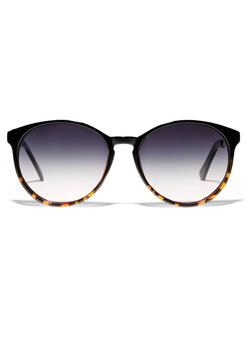 Simons Oxford Ceo metallic temple sunglasses for women