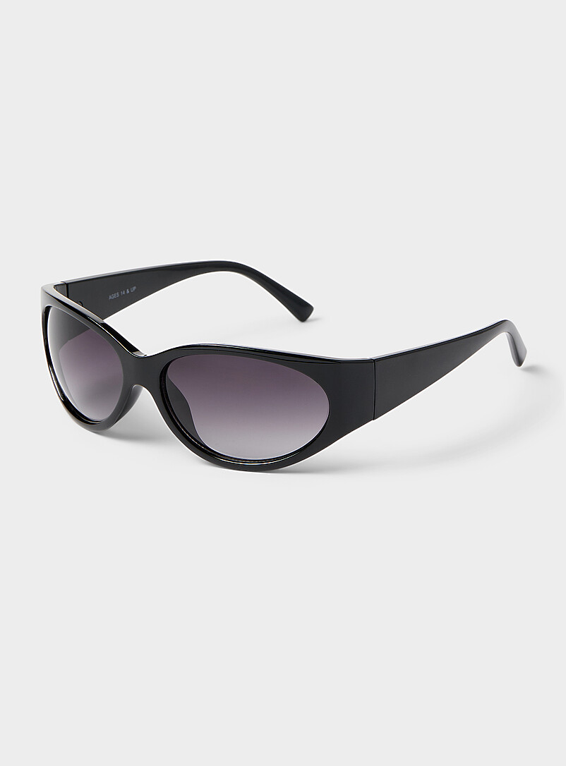 Arena Wraparound Oval Sunglasses
