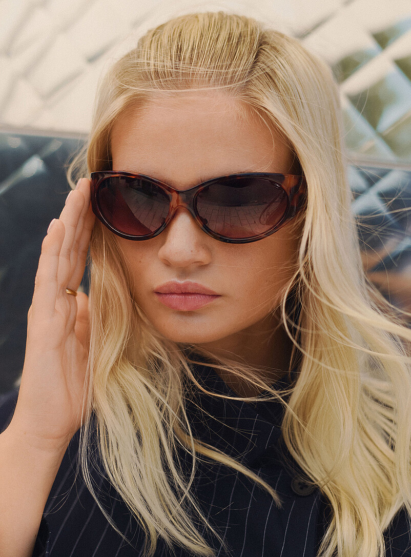 Arena wraparound oval sunglasses product image (primary)