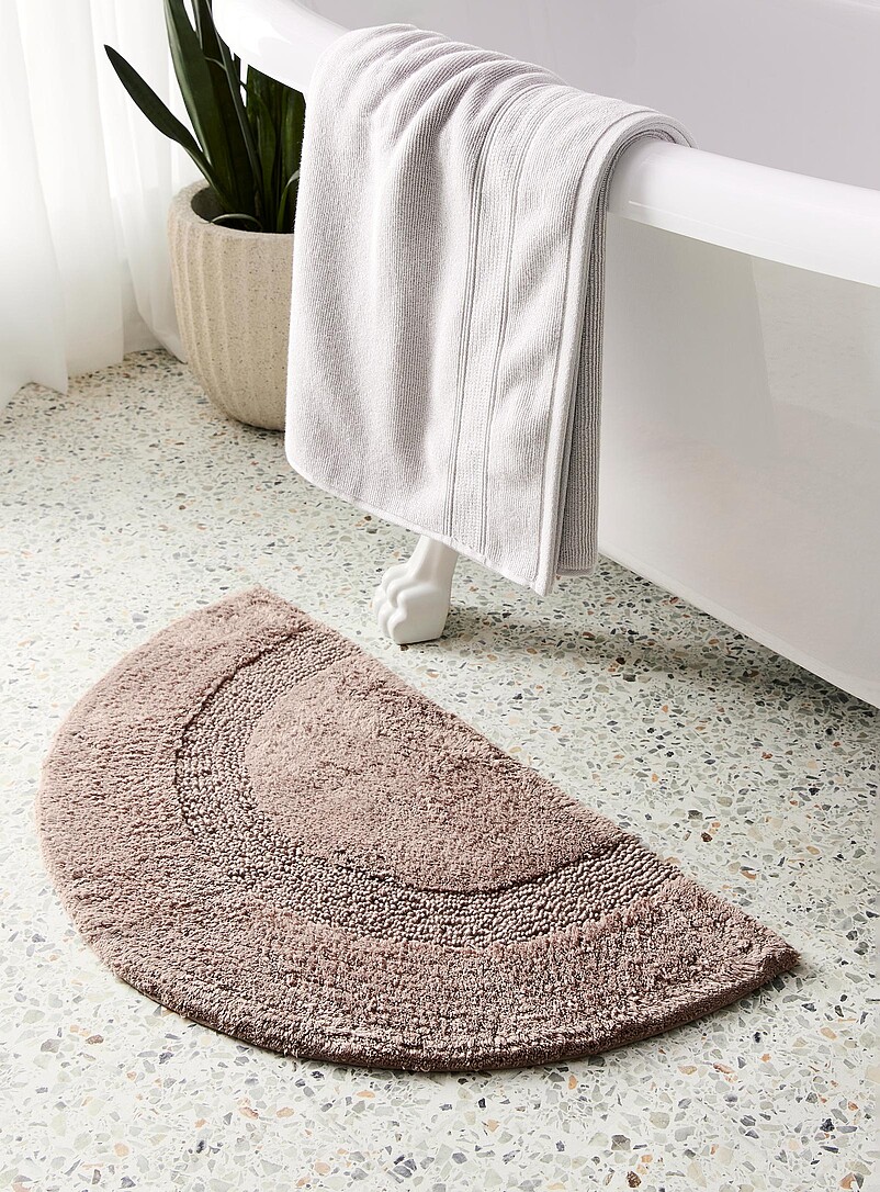 Moon Pattern Bath Rugs Half Moon Bath Rug for Spa-Like Bathroom Serenity