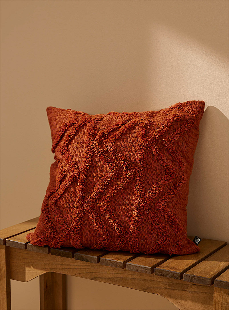 Simons Maison Brown Textured chenille cushion 50 x 50 cm