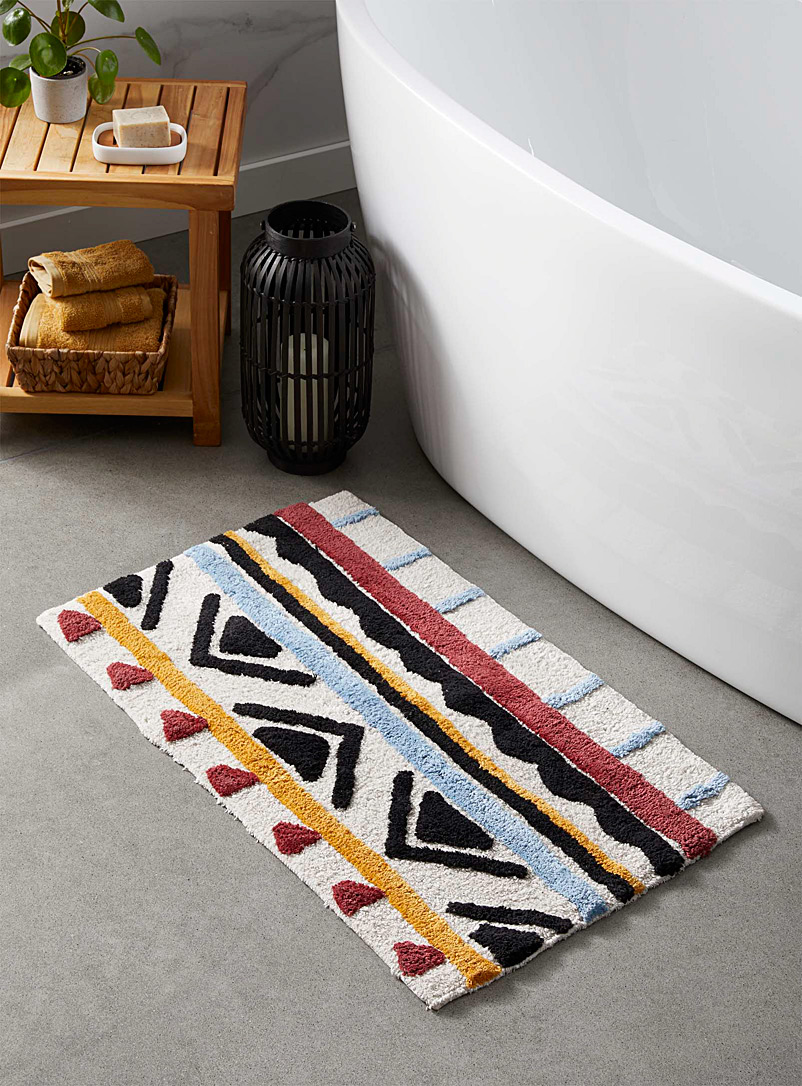 Simons Maison: Le tapis de bain croquis exotique 50 x 80 cm Assorti