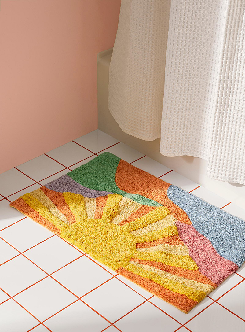 Simons Maison: Le tapis de bain coton bio lever de soleil 50 x 80 cm Assorti
