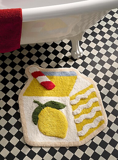 Lemonade bath mat 56 x 61 cm