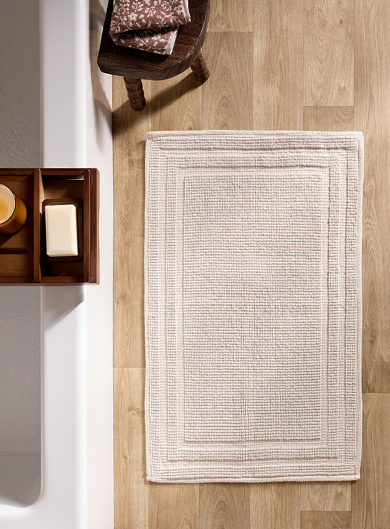 Embossed Knots Trim Bath Mat 50 X 80 Cm