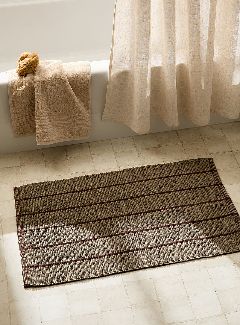 Contrasting Stripes Bath Mat 50 X 80 Cm