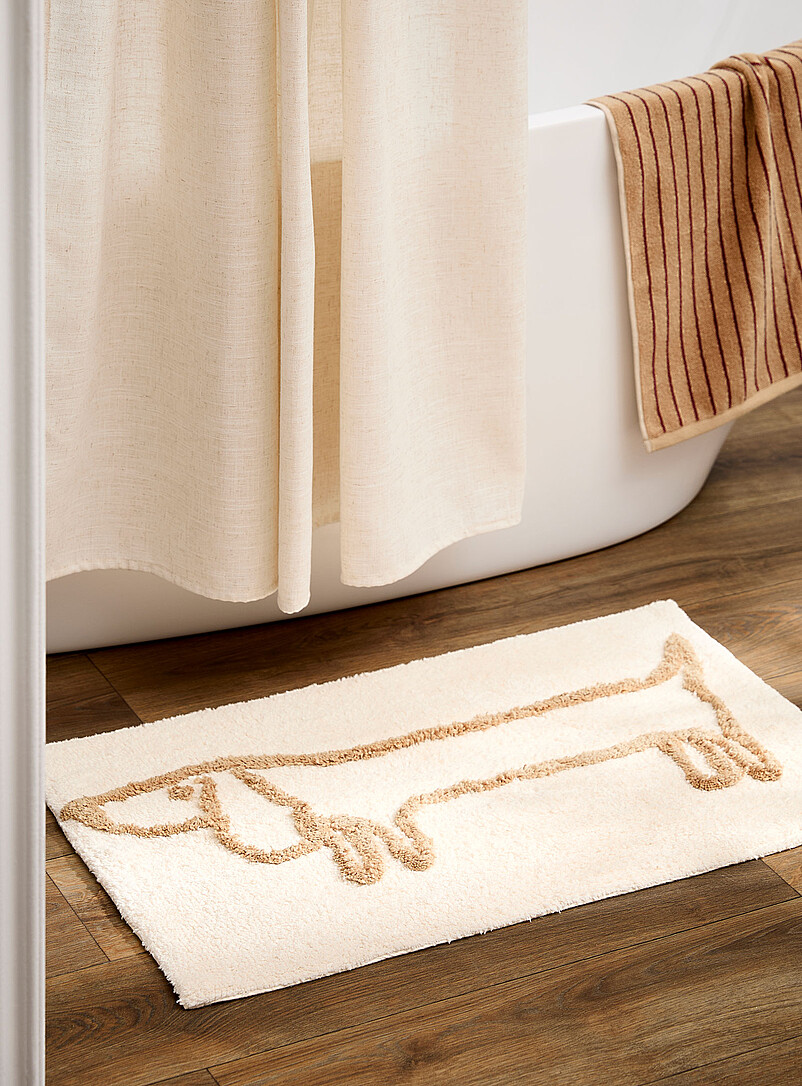 Traced dog bath mat 50 x 80 cm product image (primary)
