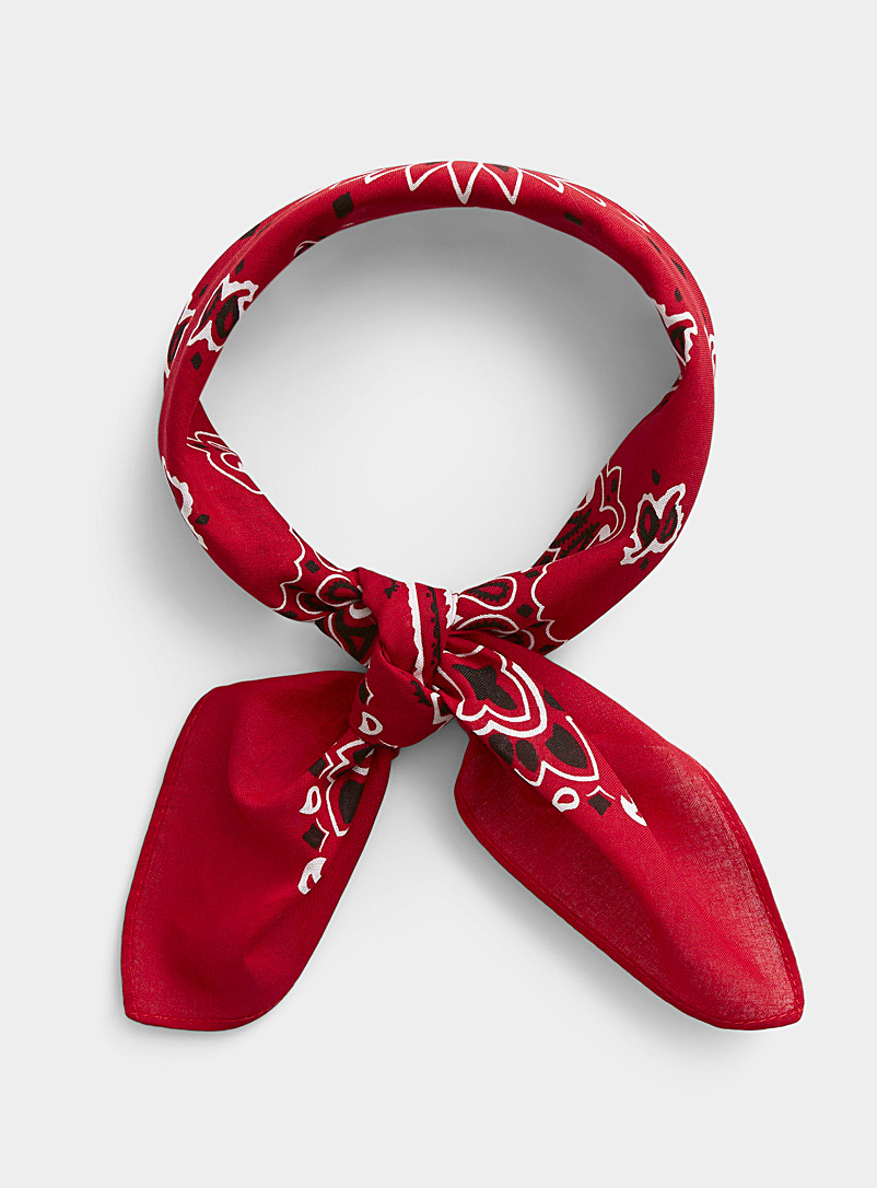 Le 31: Le bandana motif paisley Rouge pour homme