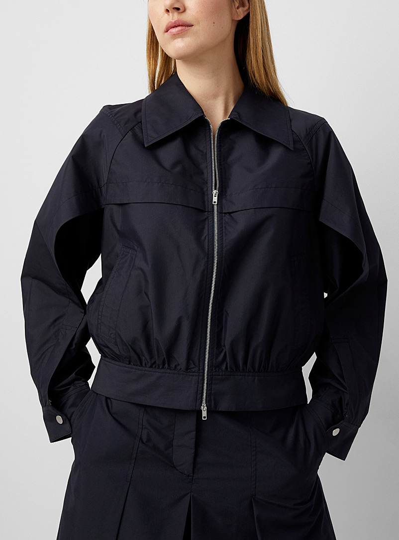 3.1 Phillip Lim Dark Blue Poplin utility jacket for women
