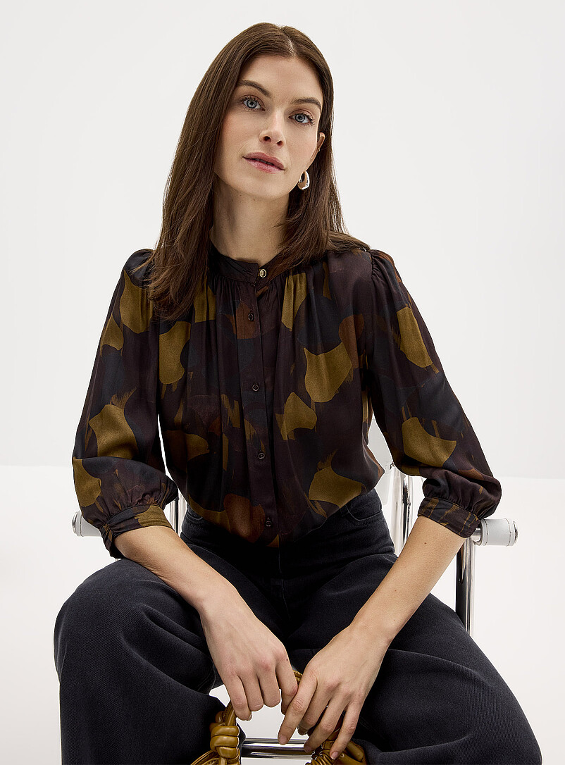 Lylist abstraction chic satiny blouse | Sessùn | Women's Blouses