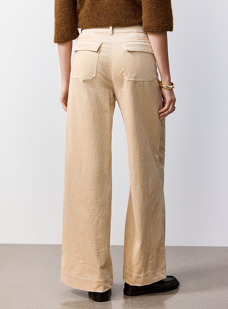 Manhastreet satiny corduroy pant Fit: Wide leg, high rise | Sessùn