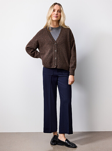 Alberwool patch pockets pant <b>Fit: Straight leg, high rise</b>